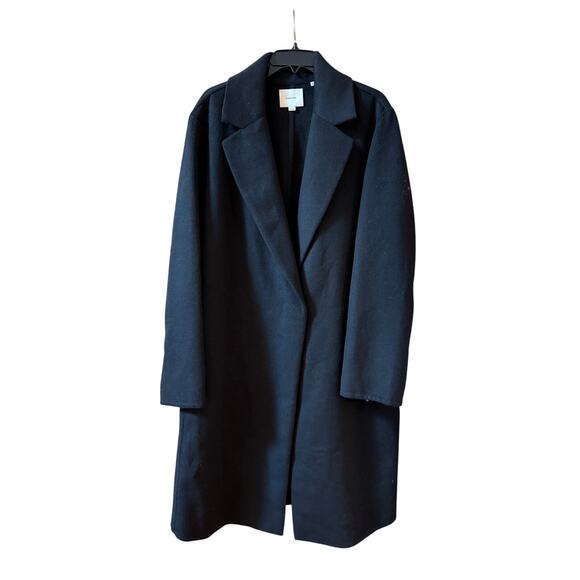 Vince Classic Wool-Blend Straight Coat - Women's 1X (New) - Picture 4 of 7